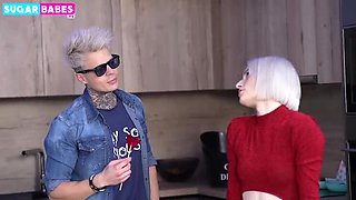 Step Sister New Year's Party Fuck with Blonde Teen - Greek 4K Porn