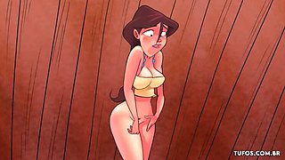 Early Morning Pee Turns Into Anal Surprise - Big Black Cock Anime Hentai