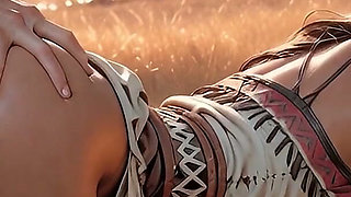 Native American Lakota Girl Is Ready to Ride 100 Miles for a Good Fuck in the Ai Adaptation for Columbus Day
