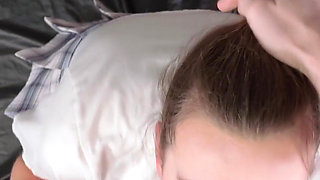 Ritzy Rain Hardcore Fucked in Her Slutty Mouth Balls Deep in POV with Piss Swallowing and Piss Licking From the Floor