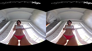 Short Haired Hottie - Hot Solo Striptease Vr - Sexlikereal