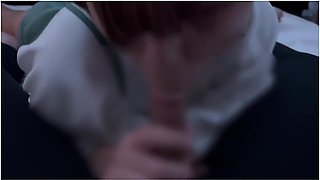 Standing Fellatio To Make You Kinky, Finally Gokkun Cum In Mouth