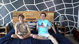 James Stirling and Jacob Jones as Hot Twinks Spitting Volcanoes Bareback