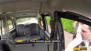 FakeTaxi Horny couple take taxi for sex
