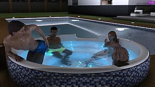 Stepbrother's Wife #47: John Fondles Alan's Big Tits