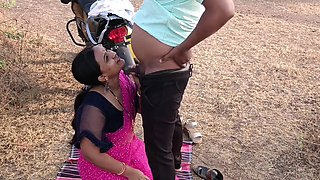 Thick woman loves riding bikes and having outdoor sex