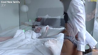 Hey, Brother! Help me do my schoolwork! Cute teen enjoys putting her cunt under her stepbrother's huge penis!