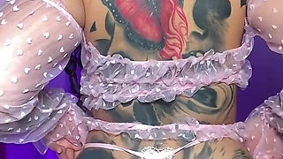 Dancing for U in Pink Lingerie