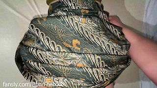 REAL- MILF wearing a sarong , Fansly BbwThaixxx