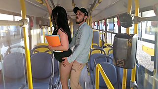 College student gets ravished on the bus!