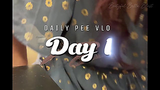 Daily Pee Diary: Desperately Needing to Pee in the Morning: Measuring Urine Output for 3 Days: Pee Diary 1: Bootyful Bella B