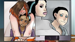 The lone guy in a squad of eager women surrounded by big boobs and public fun