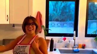 Big Tit Latina Gets Fucked In The Kitchen