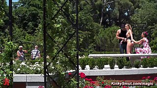 Blond spanked and butt sex copulated