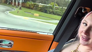 Fucking this pink haired girl hard as she needed an uber ride