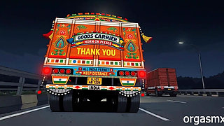 Desi Housewife and Lorry Driver