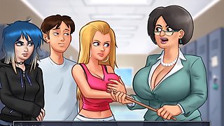 College girl with a sexy voice gets down to business