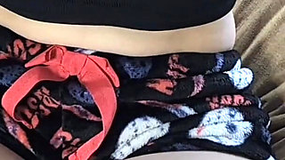 Wetting My Pajama Shorts Masturbating with Dildo