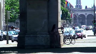 Amateur ass ramming outdoors