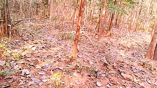 Indian Outdoor Sex. Desi Bhabi Secret Fucking Hubby in Forest. Telugu Dirty Talks.