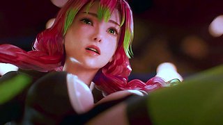 PAWG Mitsuri gets Hardcore Anal Fuck and Cum in Mouth 3D