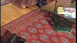 Naughty Nurse with Big Tits Gets Fucked by Patient on Couch - Blonde Beauty Blowjob Action!