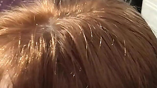 Amateur Redhead Orgasms as She Gets a Facial - V2