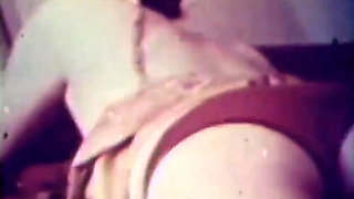 Red panties brunette and blonde chicks fucks in threesome