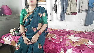 Brother-in-law made Bhabhi suck his cock in a closed room and then fucked her, (clear Hindi voice)