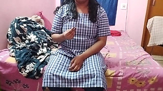 Cute Indian stepdaughter schoolgirl with tight pussy fucked as a punishment