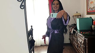 Brunette babe chelsea french solo masturbation