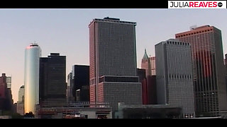 Sexy girl bends over while being fucked by a massive cock