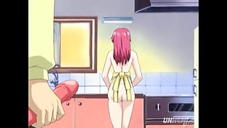 Hentai – Touching My Stepmom's Huge Ass While Cooks [UNCENSORED] [SUBTITLED]