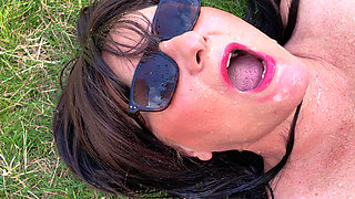 Ithastopeefun - Getting All Messed up with Cum and Piss in the Garden