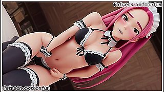 Kpop Demon Hunters - Mira Cosplay Coffee Maid Blow Job For Her Lord By Xxtoonfun