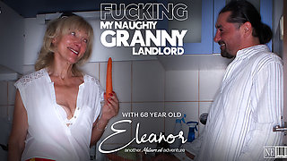 Lucky To Fuck My Skinny 68 Year Old Granny Landlord Eleanor In Her House When Her Husband Just Left