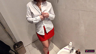 Teacher Catches Student in the Bathroom Masturbating (blasphemies)