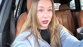 Wild teen gets herself off with a sex toy in a public toilet