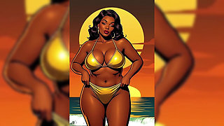 Bold Black Woman Animated to Tease