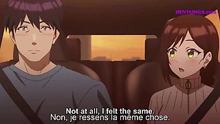 Rough Hentai Fingering in Car - Squirting Orgasm & Creampie - Big Tits Anime Sex