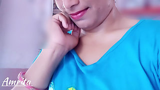 Jija saali Beautiful hot girl Amrita first time sex with StepSister with Hindi Audio Indian sex