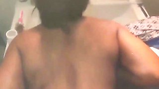 Ebony Fucks Her Best Friend's Husband and Rides His Big Dick After Taking a Shower Together