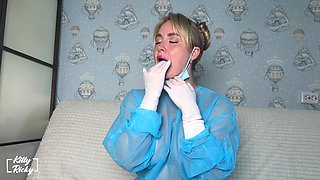 Perverted Surgeon Wrecks Asshole Fisting Gloves