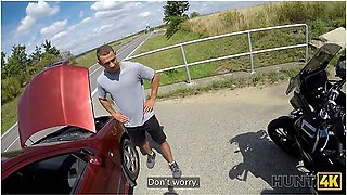 A Bike Ride Ended Up As A Perfect Outdoor Deepthroat And Sex