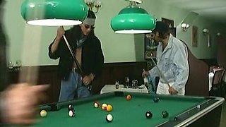 Two Fabulous German Chicks Having a Great Time on a Pool Table