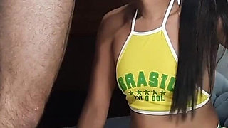 Go Brazil Makes the Goal Enters with the Ball and Everything in My Ass