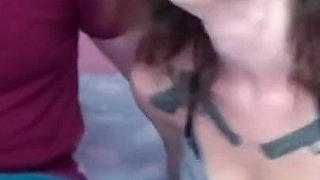 Tattooed Brunette Babe Gets Fingered and Creampied in Bed