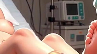 Doctor Licking Pregnant Feet in Operating Room - Fetish Session