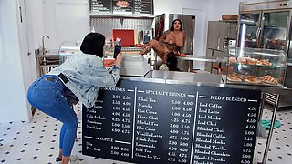 Crazy interracial lesbian threesome with Abigaiil Morris, Connie Perignon and Kira Noir