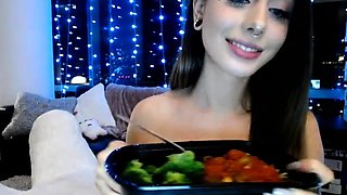 Petite small tit babe with perfect pussy masturbates